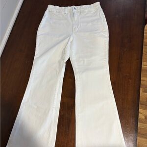 Madewell Cream Vintage Twill Flared Jeans